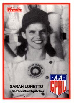 1995 Fritsch AAGPBL Series 1 #113 Sarah Lonetto Front
