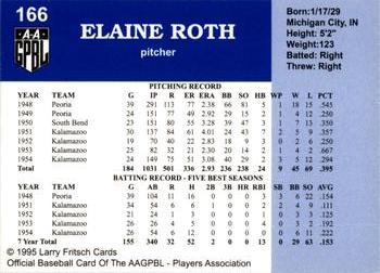 1995 Fritsch AAGPBL Series 1 #166 Elaine Roth Back