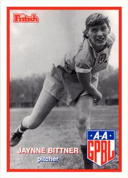 1996 Fritsch AAGPBL Series 2 #242 Jaynne Bittner Front