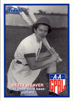 1996 Fritsch AAGPBL Series 2 #327 Betty Weaver Front