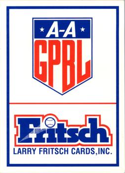 1996 Fritsch AAGPBL Series 2 #340 Logo Card Front