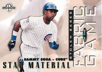 1997 Donruss Limited - Fabric of the Game #7 Sammy Sosa Front