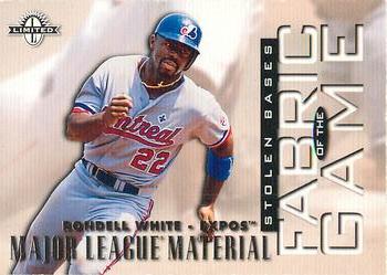 1997 Donruss Limited - Fabric of the Game #12 Rondell White Front