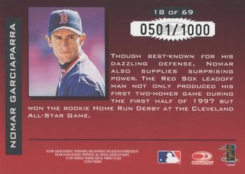 1997 Donruss Limited - Fabric of the Game #18 Nomar Garciaparra Back