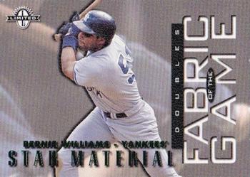 1997 Donruss Limited - Fabric of the Game #42 Bernie Williams Front