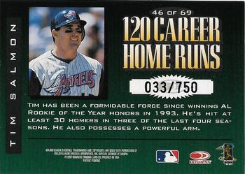 1997 Donruss Limited - Fabric of the Game #46 Tim Salmon Back