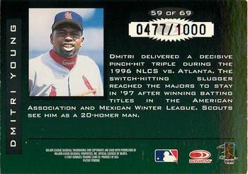 1997 Donruss Limited - Fabric of the Game #59 Dmitri Young Back