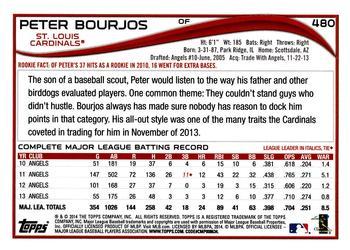 2014 Topps - Red #480 Peter Bourjos Back