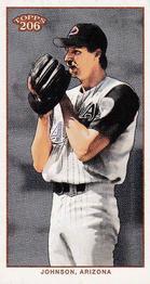 2002 Topps 206 - Sweet Caporal Black #344 Randy Johnson Front