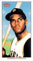 2002 Topps 206 - Sweet Caporal Black #438 Roberto Clemente Front
