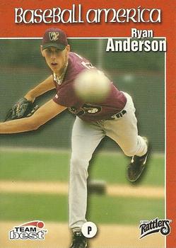 1999 Team Best Baseball America #4 Ryan Anderson Front