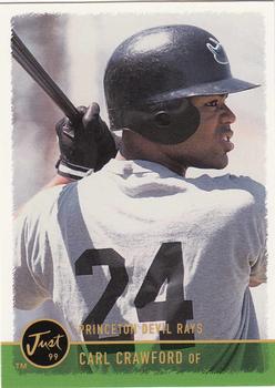 1999 Just #72 Carl Crawford Front