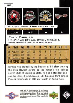 2000 SP Top Prospects #98 Eddy Furniss Back