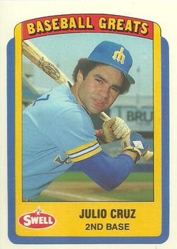 1990 Swell Baseball Greats #88 Julio Cruz Front