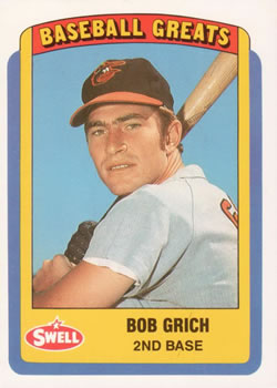 1990 Swell Baseball Greats #58 Bob Grich Front