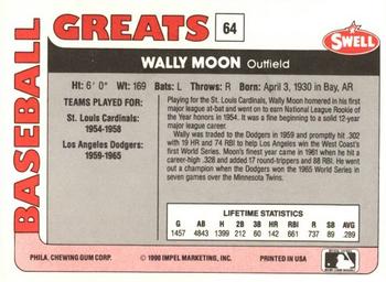 1991 Swell Baseball Greats #64 Wally Moon Back