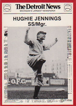 1981 Detroit News Detroit Tigers #34 Hughie Jennings Front