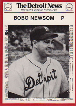1981 Detroit News Detroit Tigers #64 Bobo Newsom Front