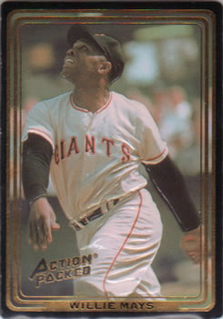 1993 Action Packed All-Star Gallery Series I #14 Willie Mays Front