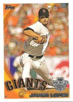 2010 Topps San Francisco Giants World Series Champions #SFG21 Javier Lopez Front