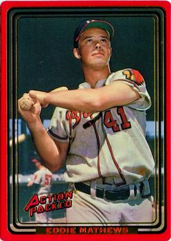 1993 Action Packed All-Star Gallery Series II #117 Eddie Mathews Front