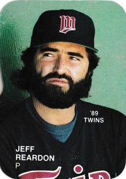 1989 Minnesota Twins (unlicensed) #12 Jeff Reardon Front