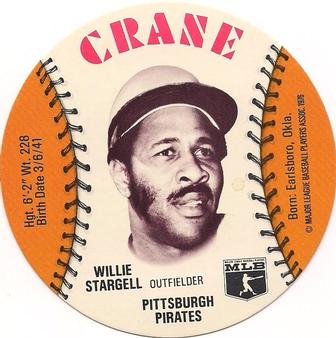 1976 Crane Potato Chips Discs #NNO Willie Stargell Front