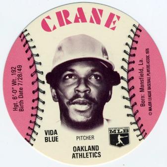 1976 Crane Potato Chips Discs #NNO Vida Blue Front