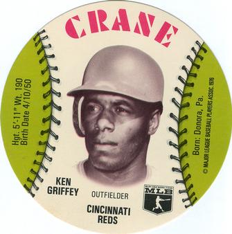 1976 Crane Potato Chips Discs #NNO Ken Griffey Front