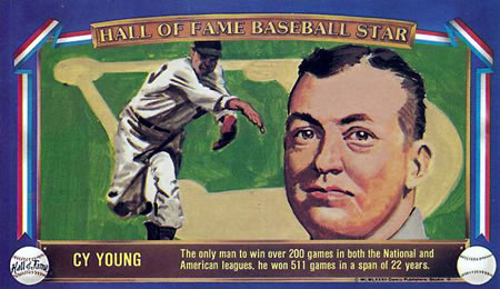 1982 Davco Hall of Fame Baseball Stars #25 Cy Young Front
