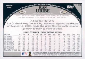 2009 Topps #149 Juan Uribe Back