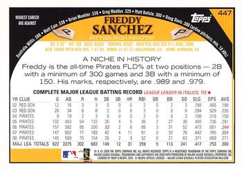2009 Topps #447 Freddy Sanchez Back