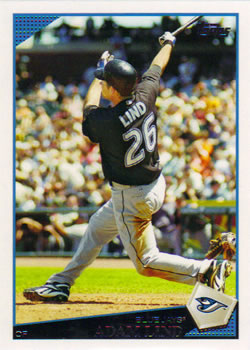 2009 Topps #94 Adam Lind Front