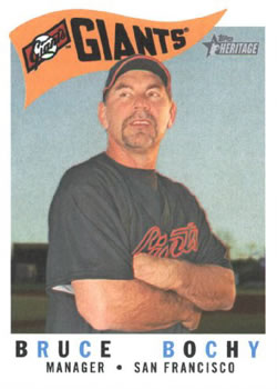 2009 Topps Heritage #214 Bruce Bochy Front