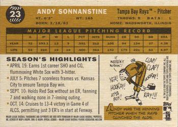 2009 Topps Heritage #23 Andy Sonnanstine Back