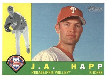 2009 Topps Heritage #585 J.A. Happ Front