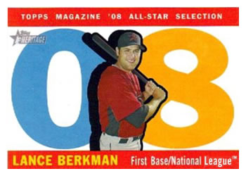 2009 Topps Heritage #482 Lance Berkman Front