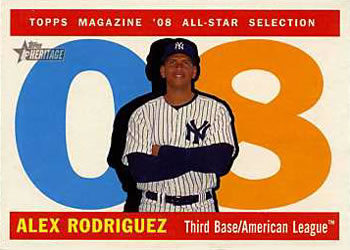 2009 Topps Heritage #485 Alex Rodriguez Front