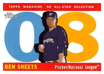 2009 Topps Heritage #498 Ben Sheets Front