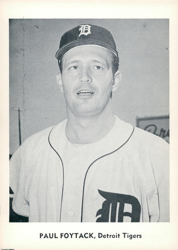 1960 Jay Publishing Detroit Tigers  #NNO Paul Foytack Front