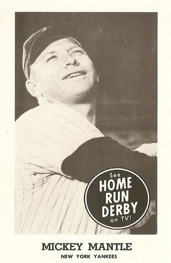 1959 Home Run Derby #NNO Mickey Mantle Front