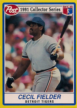 1991 Post Cereal #23 Cecil Fielder Front