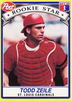 1991 Post Cereal #25 Todd Zeile Front