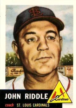 1991 Topps Archives 1953 #274 John Riddle Front