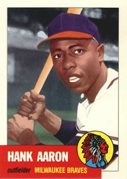 1991 Topps Archives 1953 #317 Hank Aaron Front