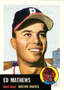 1991 Topps Archives 1953 #37 Ed Mathews Front