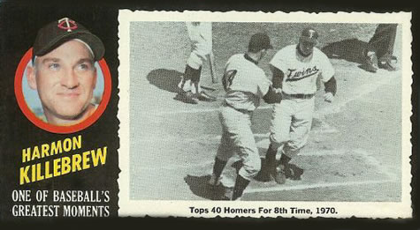 1971 Topps Greatest Moments #8 Harmon Killebrew Front