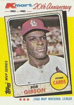 1982 Topps Kmart 20th Anniversary #14 Bob Gibson Front