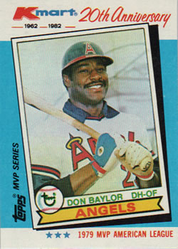 1982 Topps Kmart 20th Anniversary #35 Don Baylor Front
