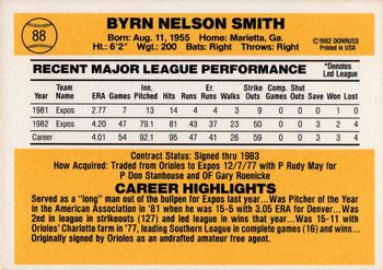 1983 Donruss #88 Bryn Smith Back